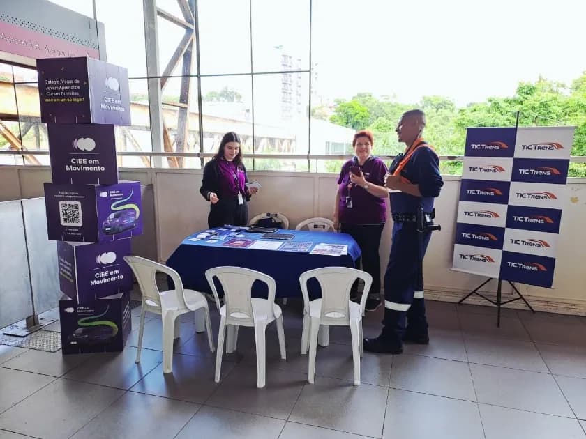 TIC Trens e CIEE oferecem orientação profissional gratuita em estações da Linha 7-Rubi